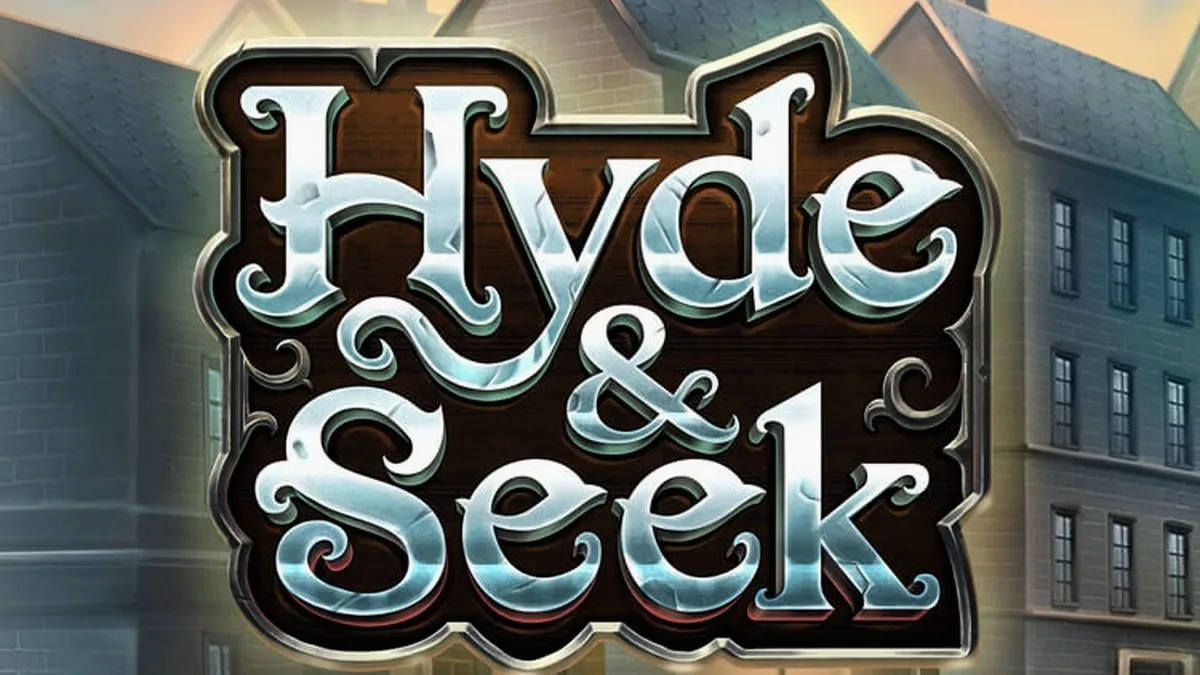 Tampilan visual bertema Halloween dari slot Hyde & Seek