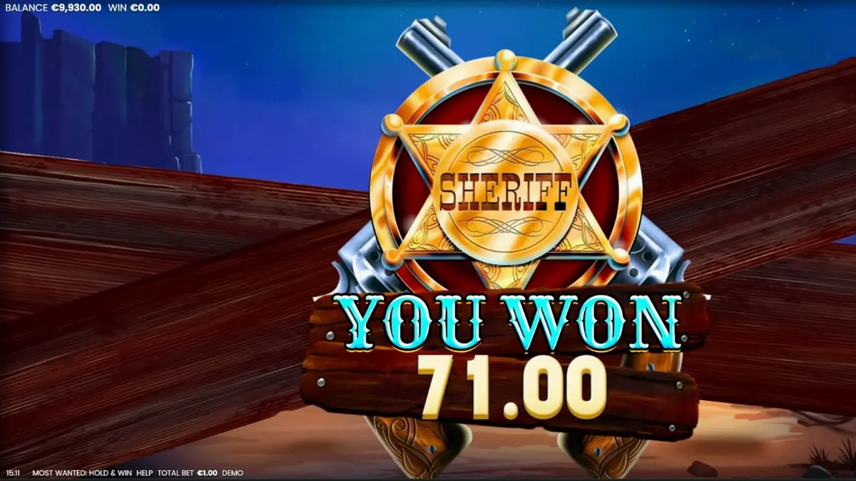 Most Wanted: Hold & Win slot theme